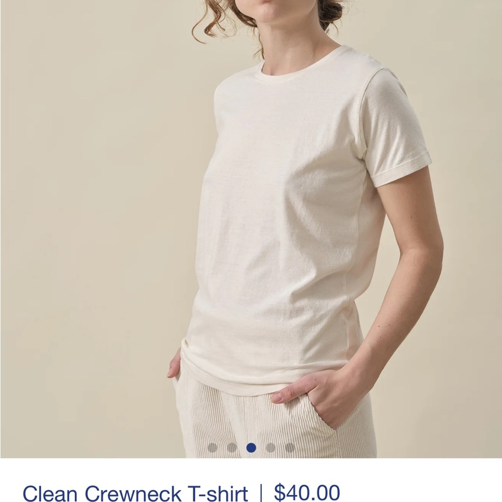 Cream Crewneck T-shirt